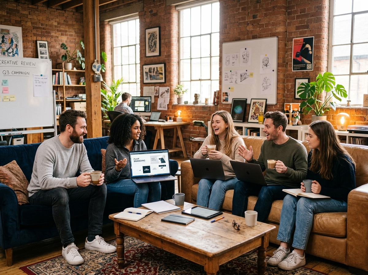 Agency team collaboration in studio